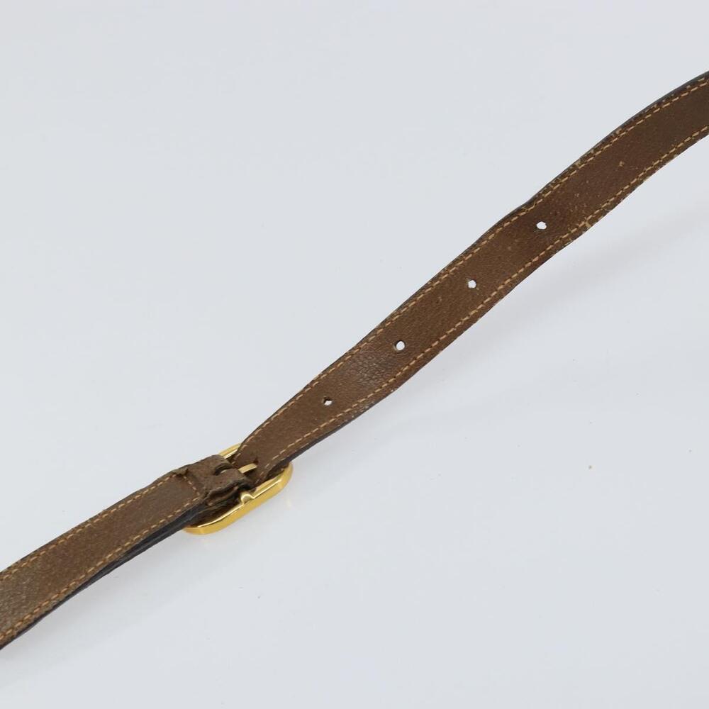 GUCCI GG Supreme Web Sherry Line Bag PVC Beige Gold 116 02 055 Auth 155594 - Picture 8 of 16